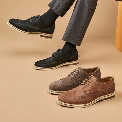 Herre Oxford Sko med Vingespidsdesign 5