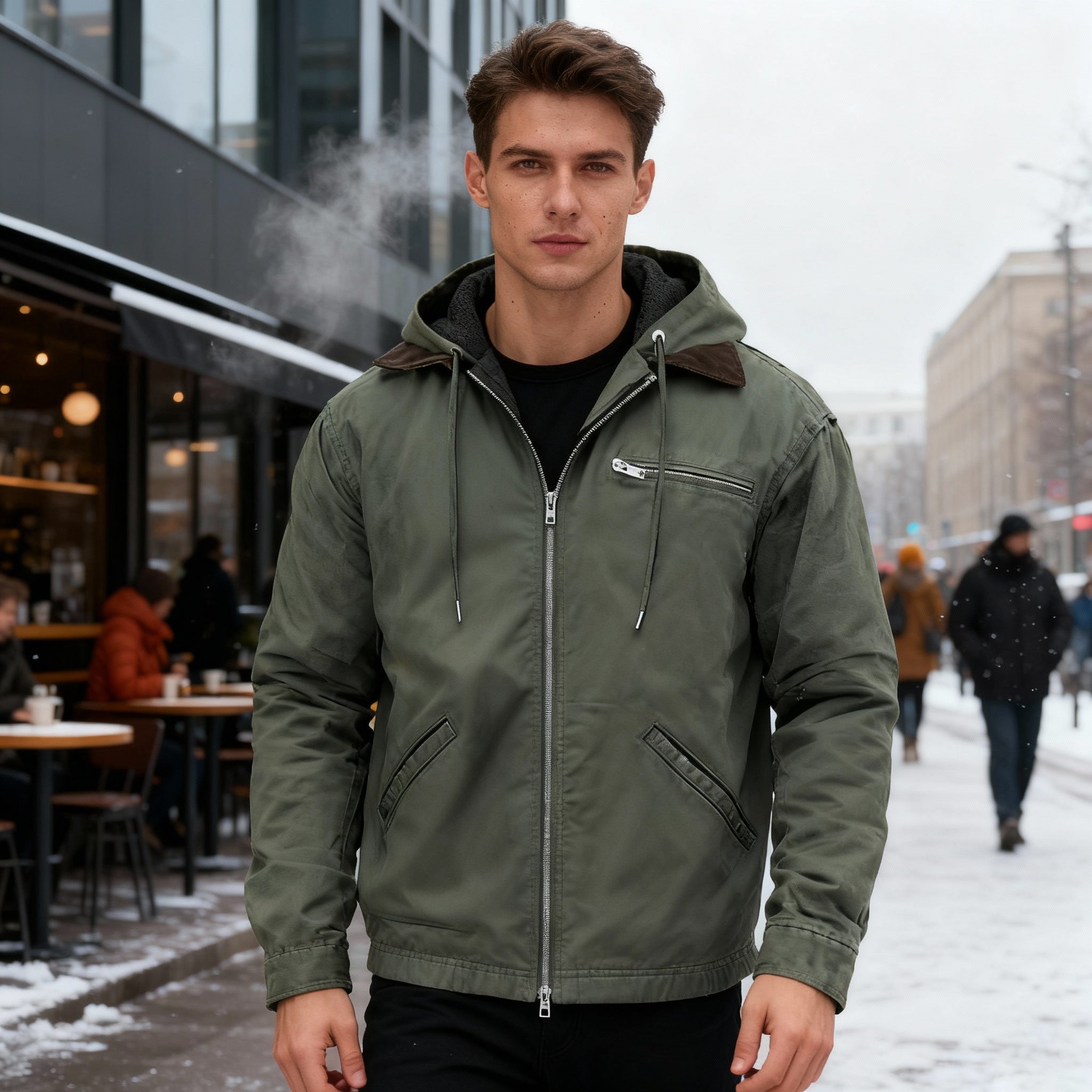 Herre Parka med Funktionel Komfort 3