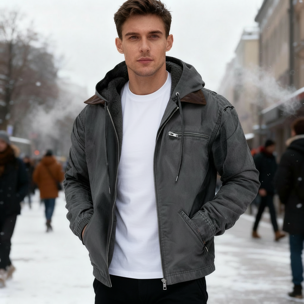 Herre Parka med Funktionel Komfort 5