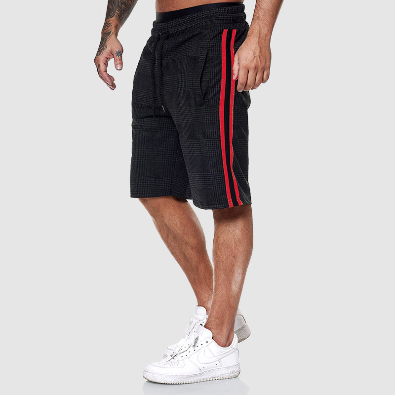 Herre Plaid Shorts Casual 2