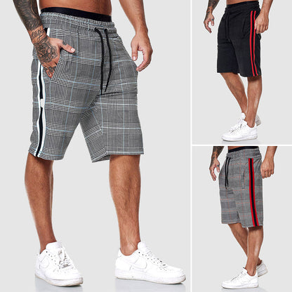 Herre Plaid Shorts Casual 3