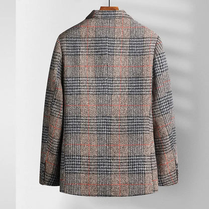 Herre Plaid Sportsfrakke Moderne Design 1
