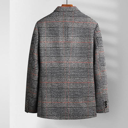 Herre Plaid Sportsfrakke Moderne Design 4