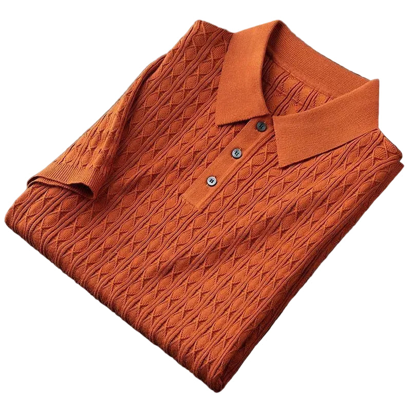 Herre Poloshirt Halvknap Klassisk Stil 0