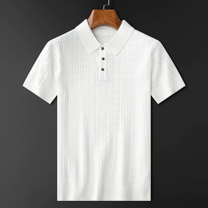 Herre Poloshirt Halvknap Klassisk Stil 3