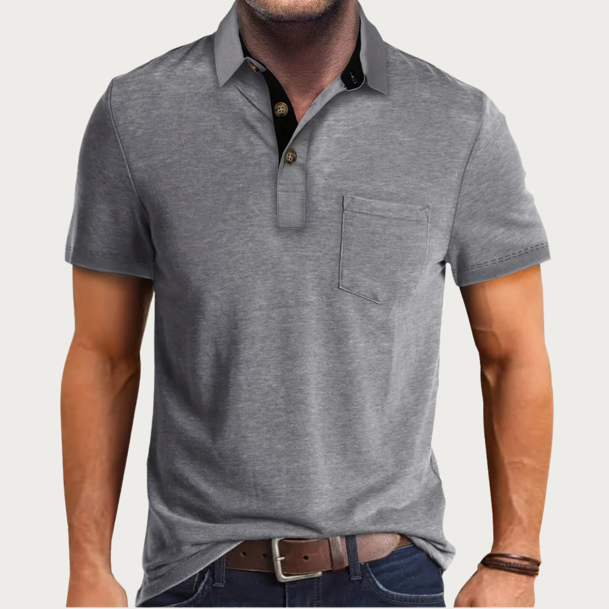 Herre Poloshirt Klassisk Stil 1