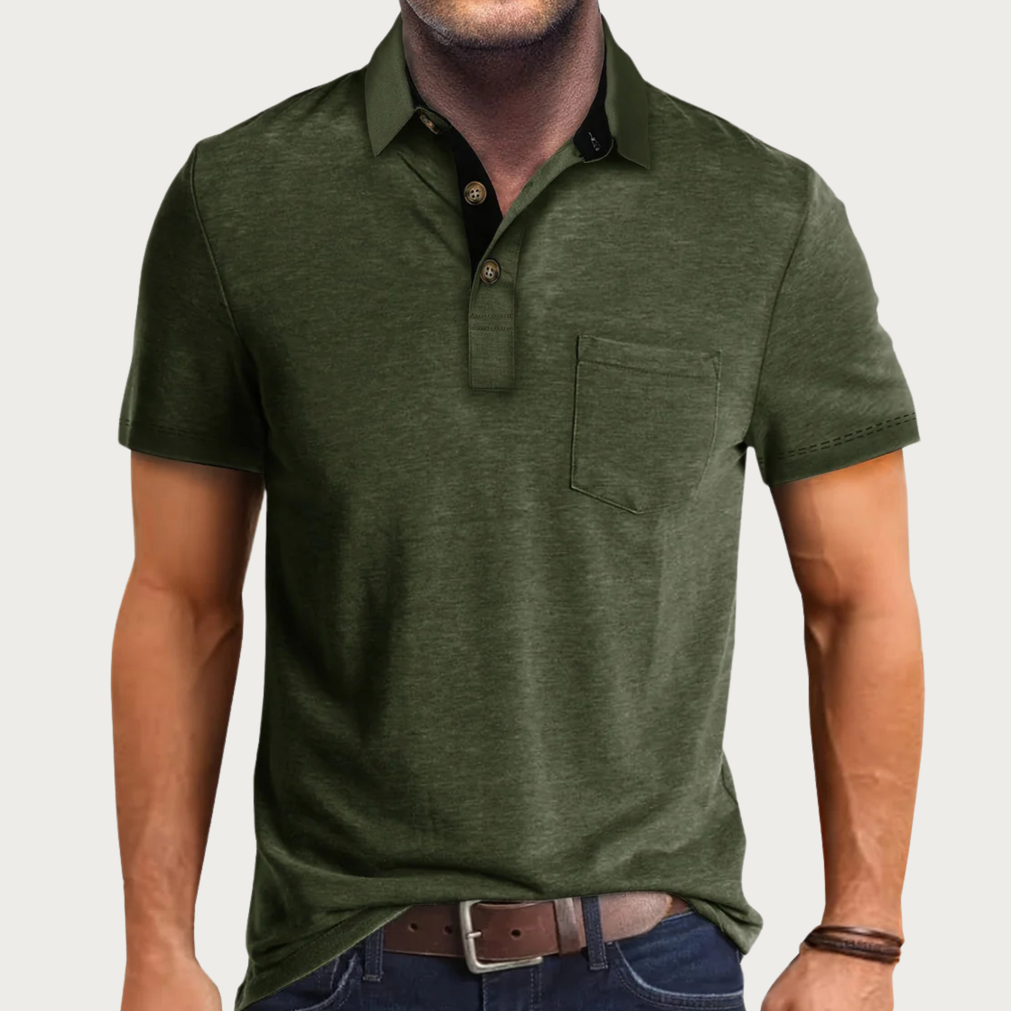 Herre Poloshirt Klassisk Stil 4