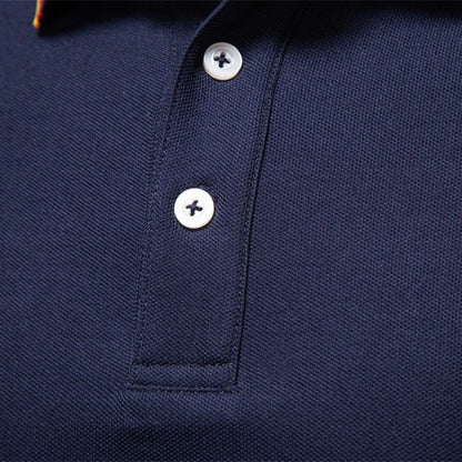 Herre Poloshirt Langærmet Stilfuld 6