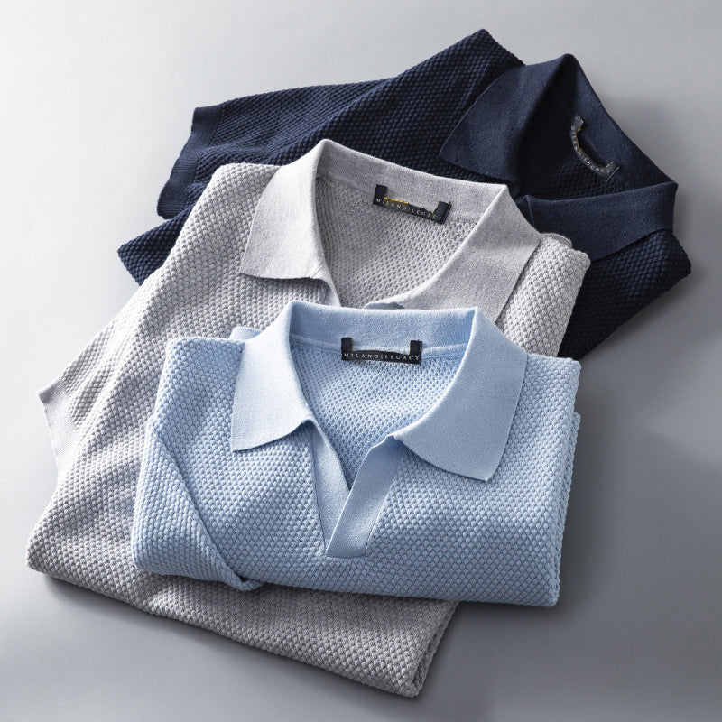 Herre Poloshirt Mesh Stilfuld 4