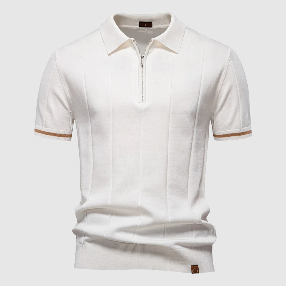Herre Poloshirt med Lynlåskrage 2