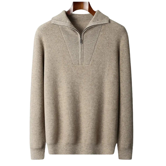 Herre Pullover Halv Lynlås Moderne Stil 0