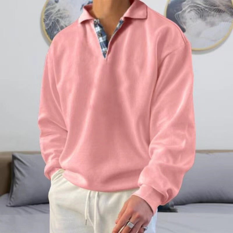 Herre Pullover Let Materiale Tidløs Design Komfortabel Pasform 6