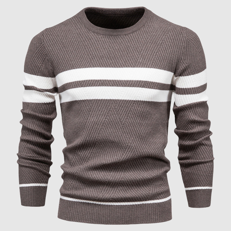 Herre Pullover Med Striber Casual Stil 0