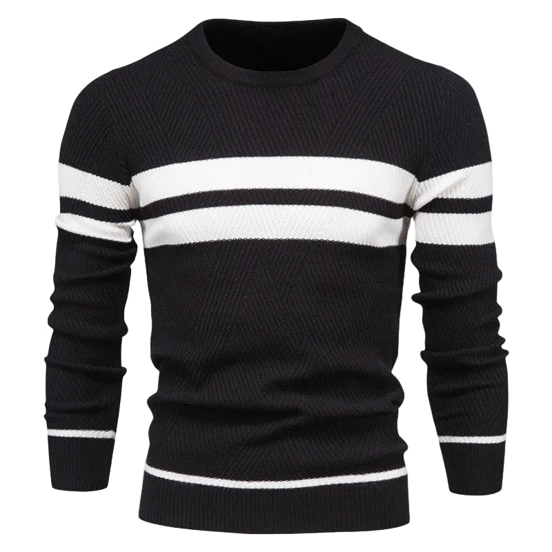 Herre Pullover Med Striber Casual Stil 1