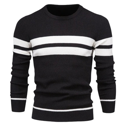 Herre Pullover Med Striber Casual Stil 1
