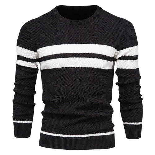 Herre Pullover Med Striber Casual Stil 1