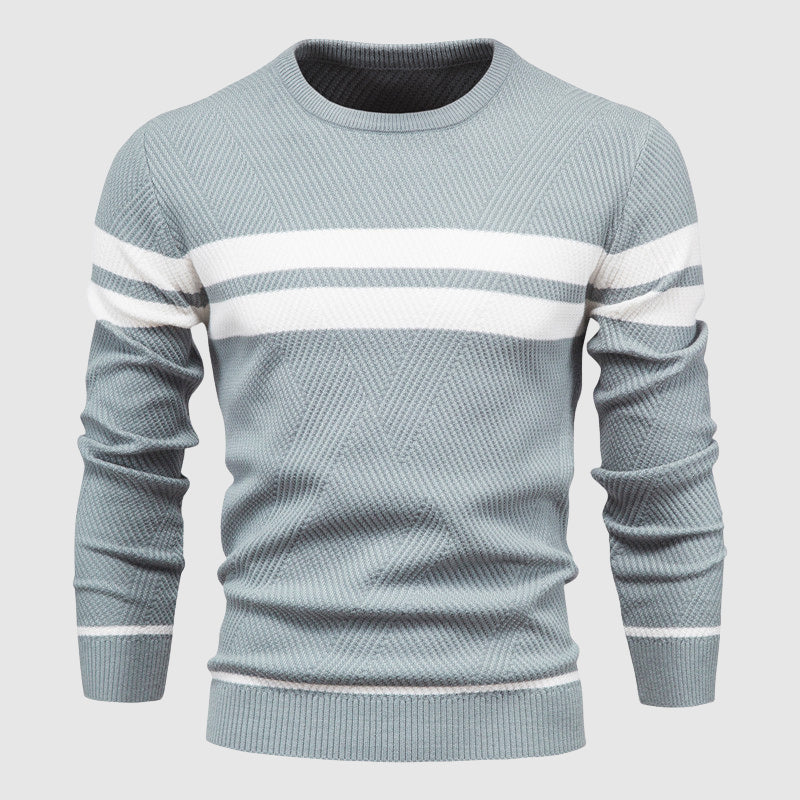 Herre Pullover Med Striber Casual Stil 4