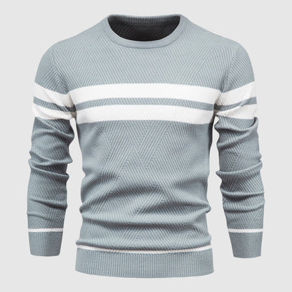 Herre Pullover Med Striber Casual Stil 4