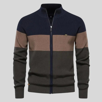 Herre Pullover Patchwork Design Modern 4
