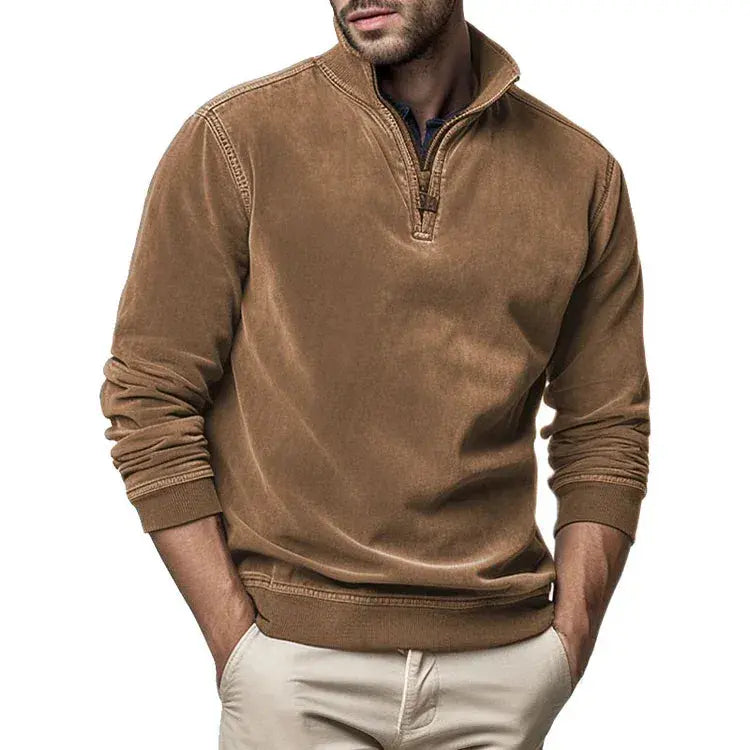 Herre Pullover Vintage Design Fleece Sweater 2
