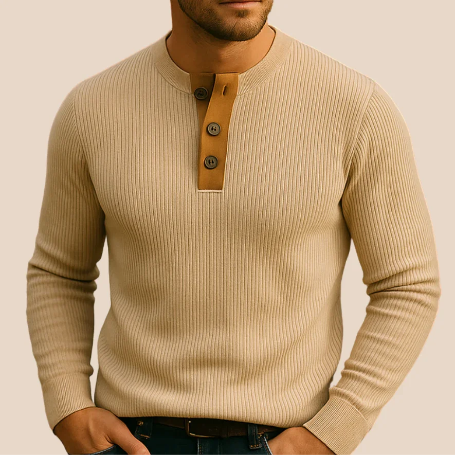 Herre Quarter Zip Jumper Casual Stil 4