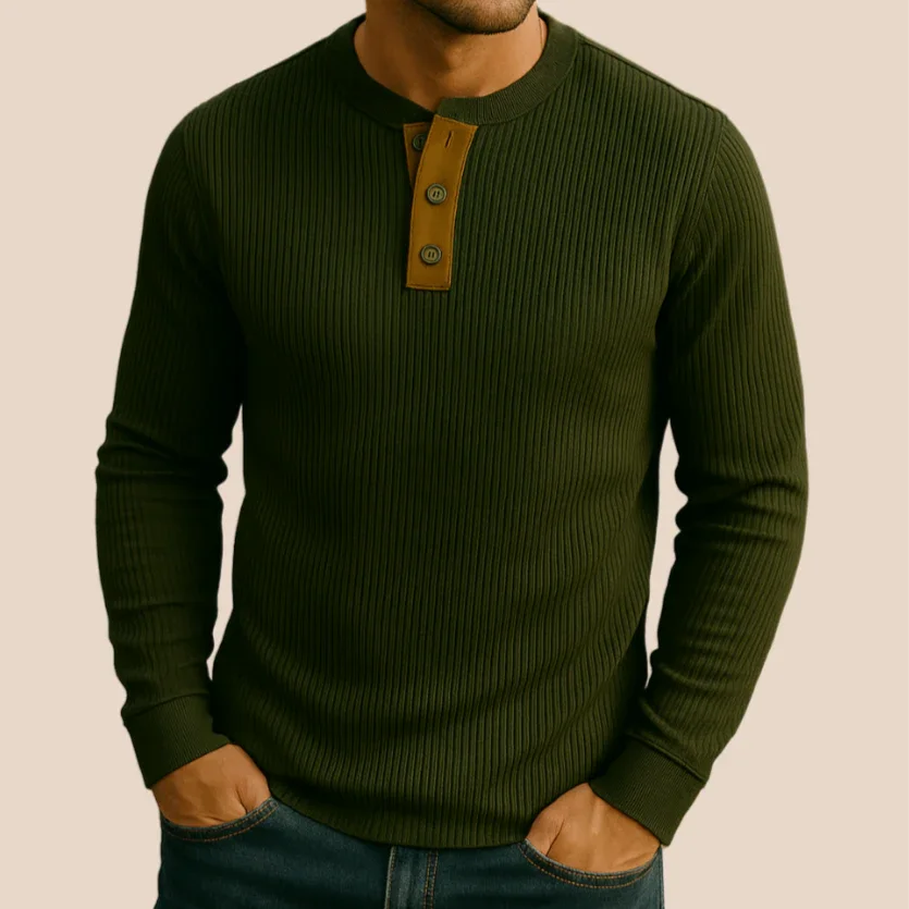 Herre Quarter Zip Jumper Casual Stil 6