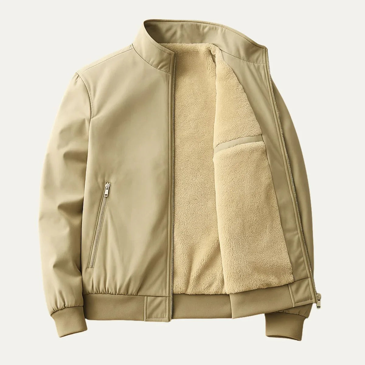 Herre Sherpa Jakke Fleece 1