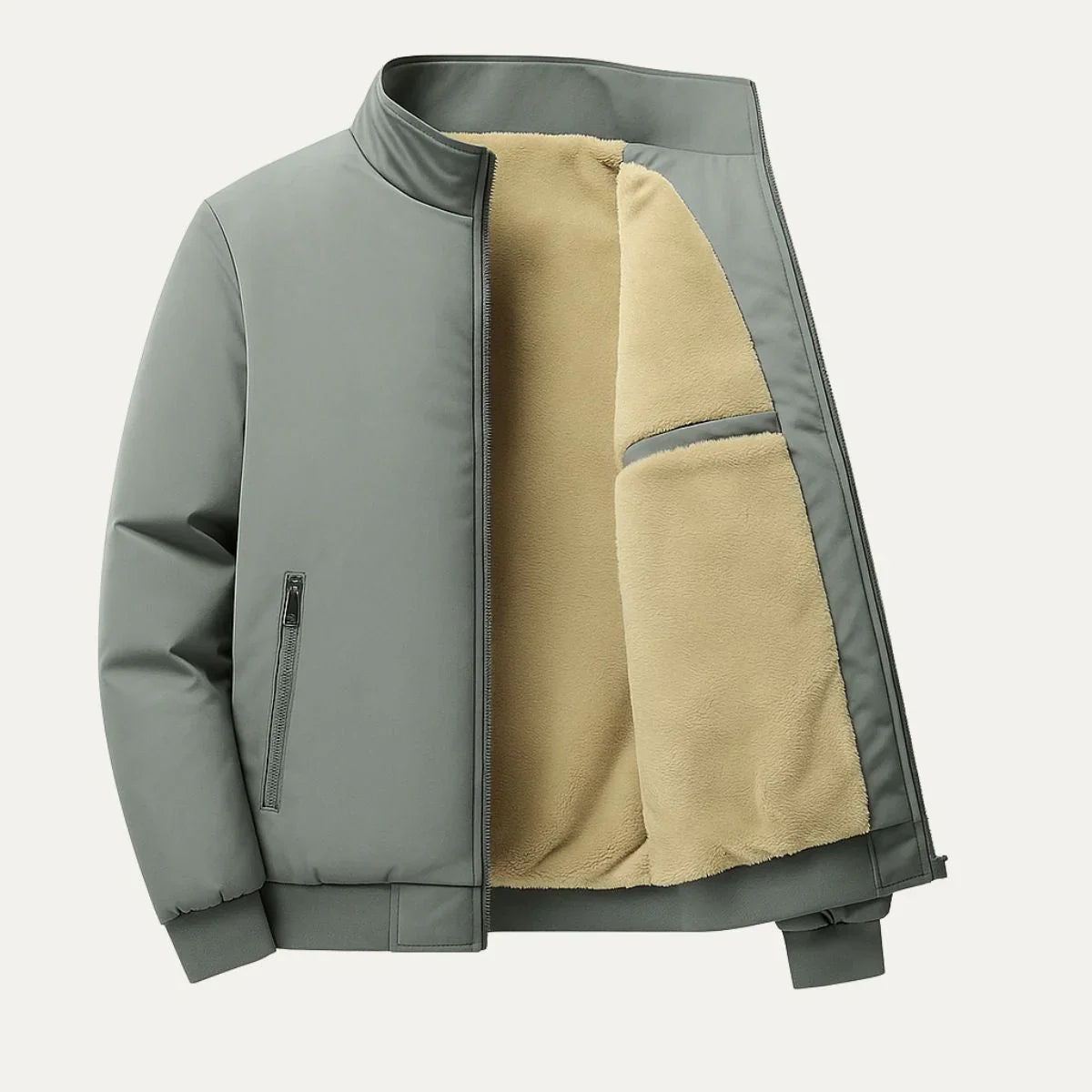 Herre Sherpa Jakke Fleece 2