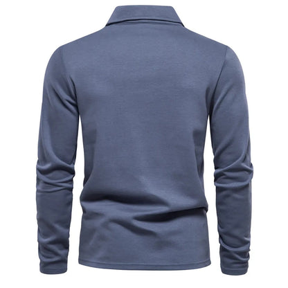 Herre Skjorte Casual 100% Bomuld Lange Ærmer Klassisk Design 8