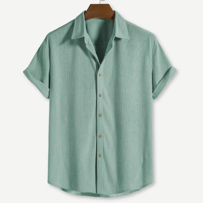 Herre Skjorte Corduroy Klassisk Design Komfortabel Pasform 1