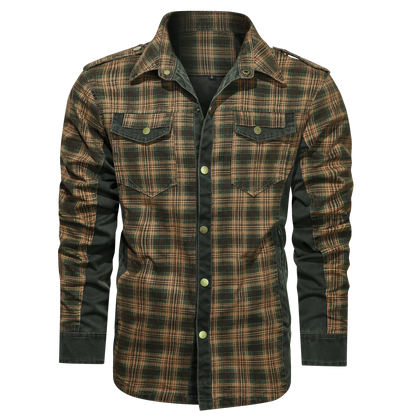 Herre Skjorte Flannel Klassisk Design 100% Bomuld 0