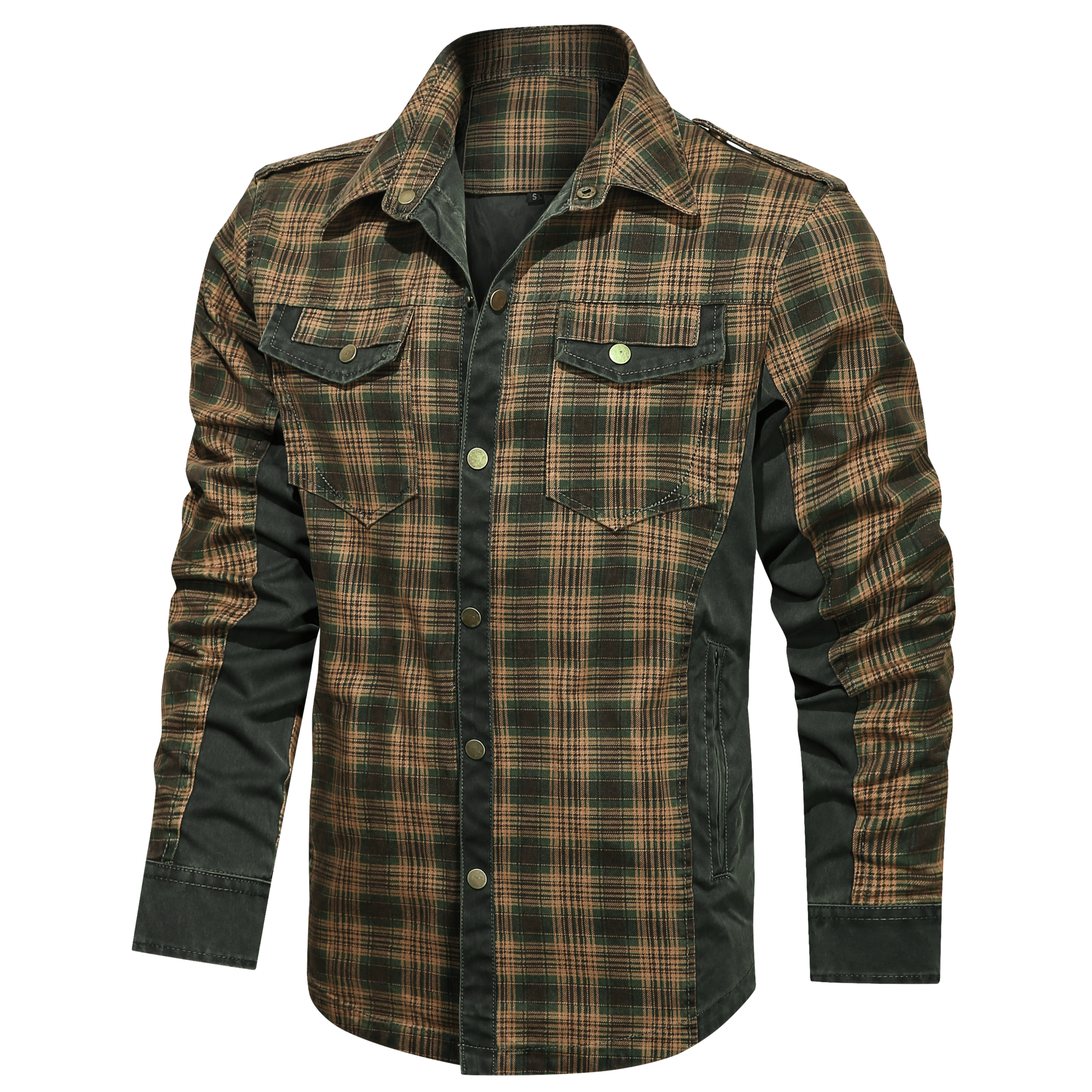 Herre Skjorte Flannel Klassisk Design 100% Bomuld 7