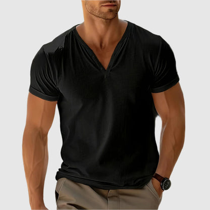 Herre Skjorte Klassisk Henley Design til Mænd 4