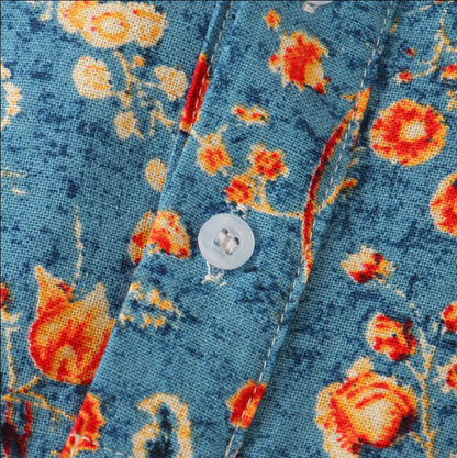 Herre Skjorte Med Blomsterprint Casual 3