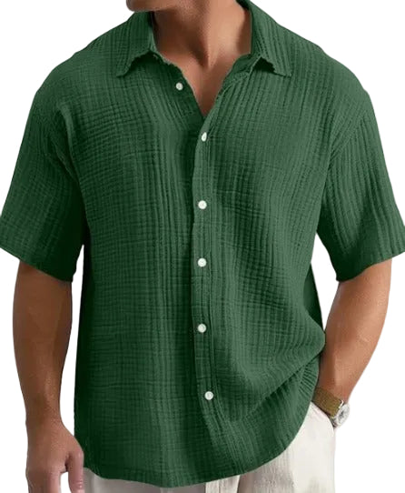Herre Skjorter Casual Vaffelstil Moderne Design 0