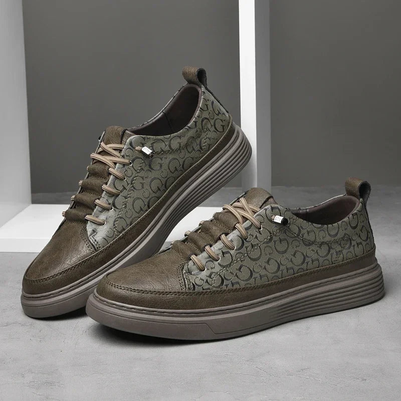 Herre Sko Low-Top Sneakers med Snørebånd Design 7