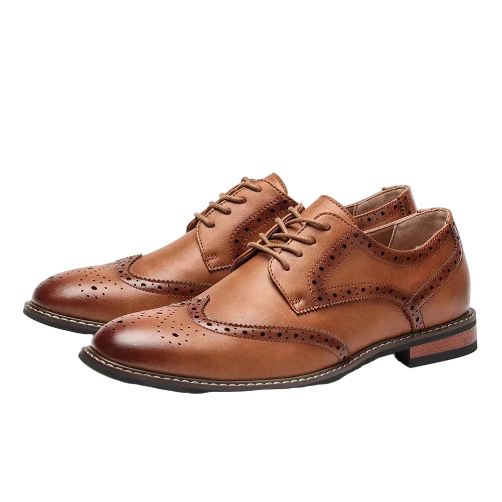 Herre Sko Oxford Brogues Med Wingtip Design 0
