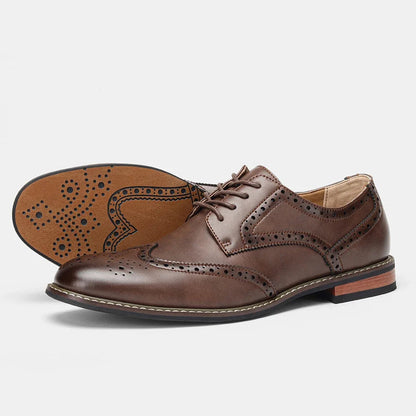 Herre Sko Oxford Brogues Med Wingtip Design 8