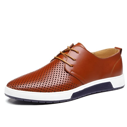 Herre Sko Perforeret Low Top Sneaker Moderne Design 0