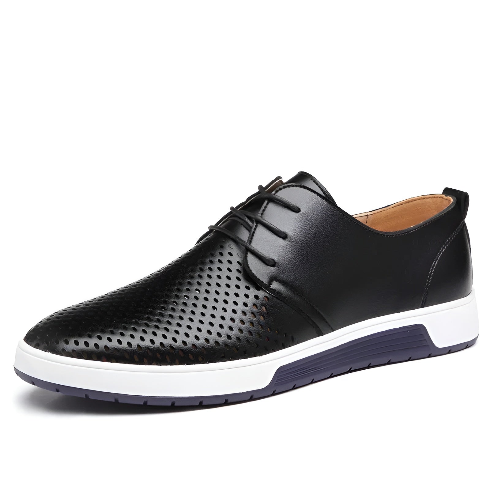 Herre Sko Perforeret Low Top Sneaker Moderne Design 2