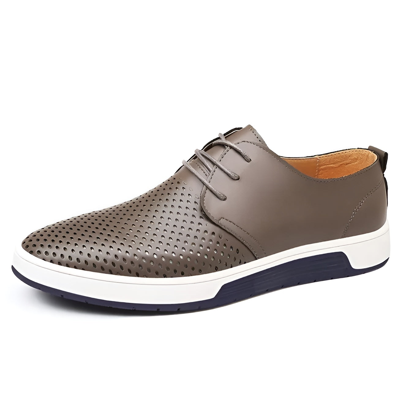 Herre Sko Perforeret Low Top Sneaker Moderne Design 4