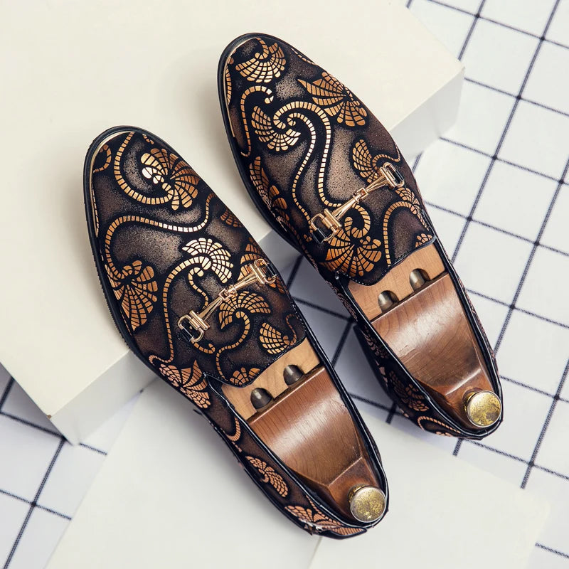 Herre Sko Slip-On Loafers Farverig Design 1
