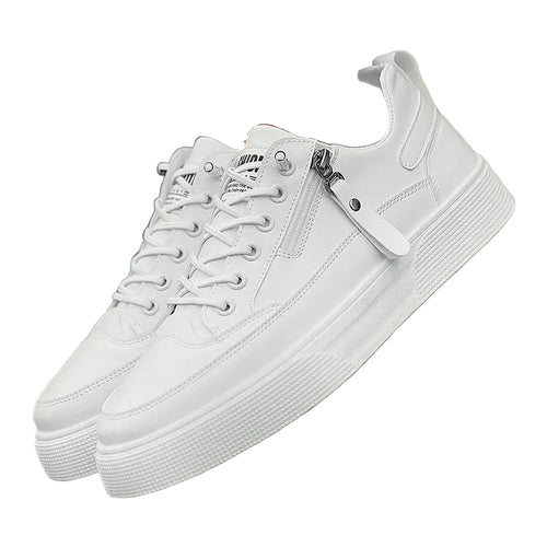 Herre Sneakers Slankt Design med Lynlås og Snørebånd 0