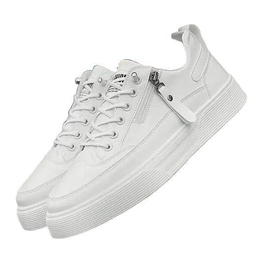 Herre Sneakers Slankt Design med Lynlås og Snørebånd 0