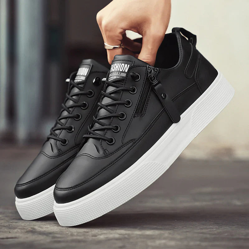 Herre Sneakers Slankt Design med Lynlås og Snørebånd 2