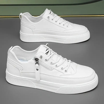 Herre Sneakers Slankt Design med Lynlås og Snørebånd 3
