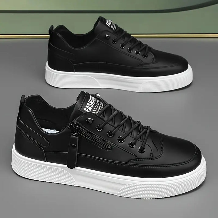 Herre Sneakers Slankt Design med Lynlås og Snørebånd 4