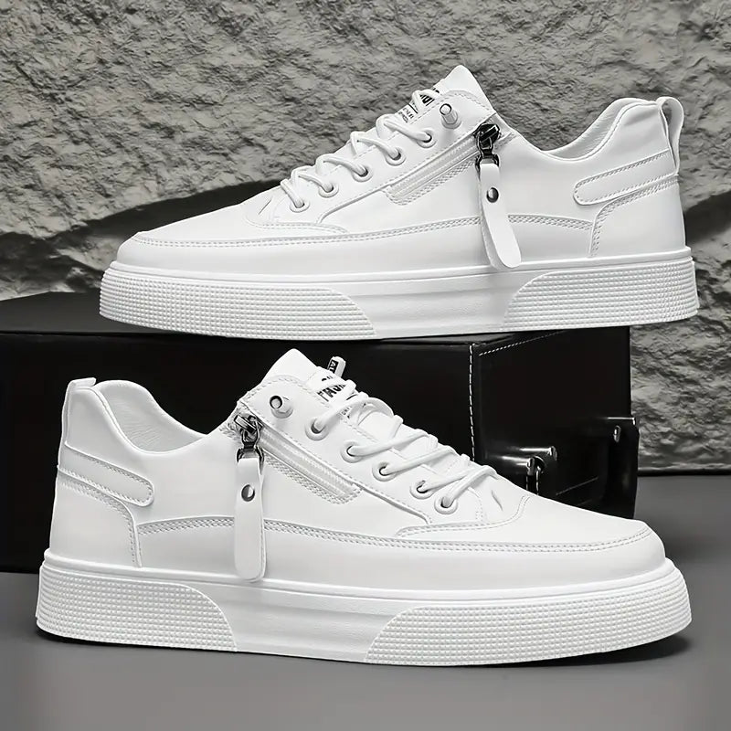 Herre Sneakers Slankt Design med Lynlås og Snørebånd 5