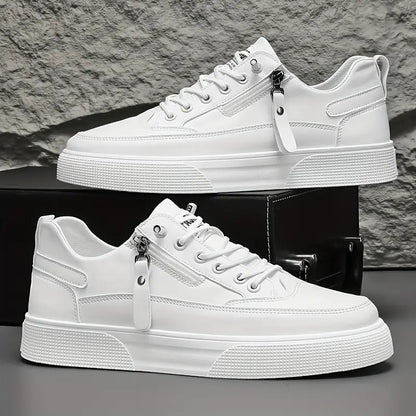 Herre Sneakers Slankt Design med Lynlås og Snørebånd 5