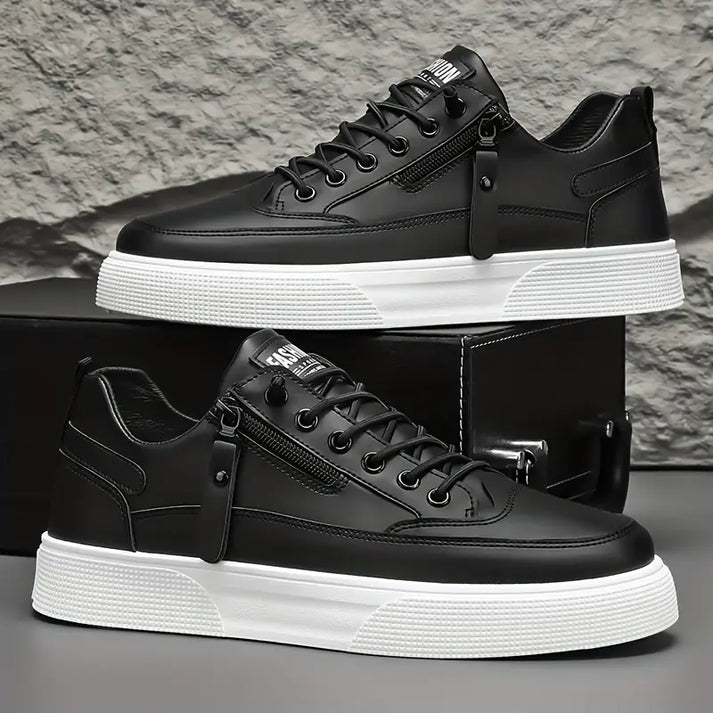 Herre Sneakers Slankt Design med Lynlås og Snørebånd 6
